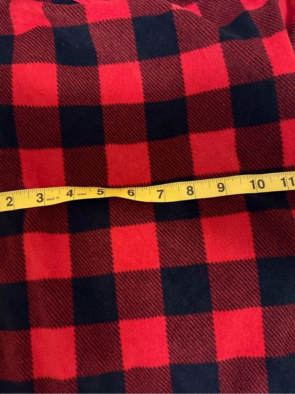 Dog Pajamas One-Piece XL Red & Black Plaid Warm Polyester Spandex